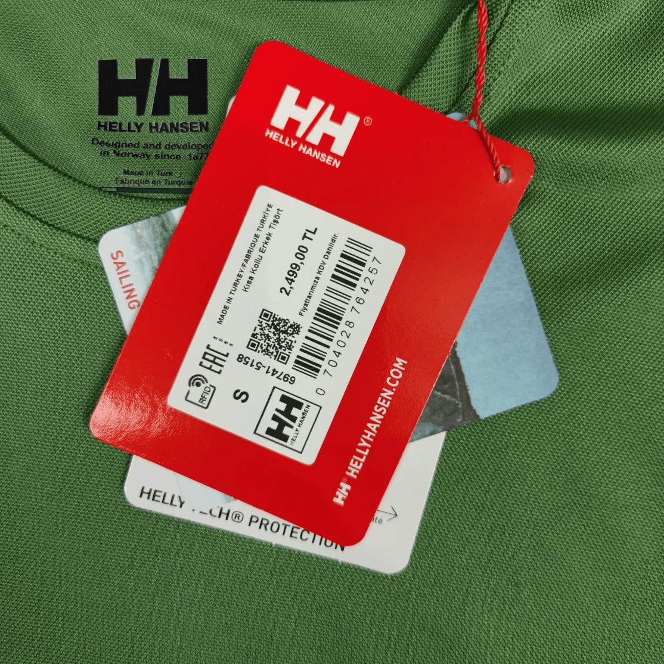 Helly Hansen HH Yeni Sezon Micro Klima Kumaş T-Shirt  Yeşil - count: 4