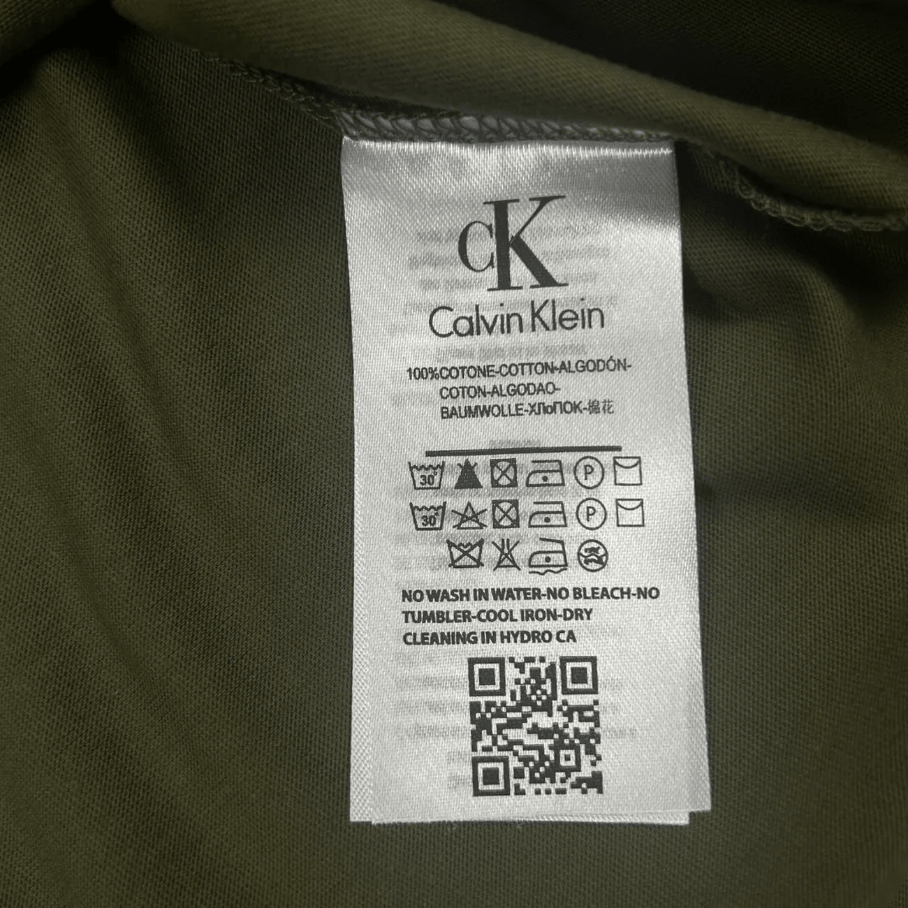 Calvin Klein CK Nakış Logo T-Shirt  Haki - count: 4