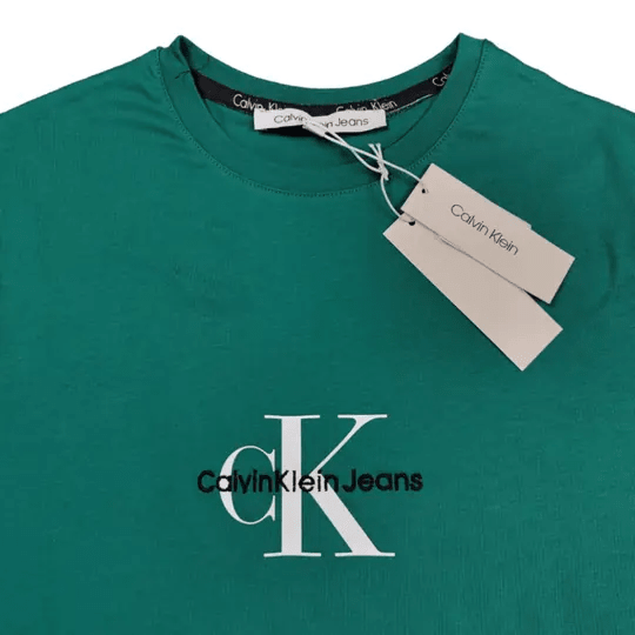 Calvin Klein CK Nakış Logo T-Shirt  Yeşil - count: 1