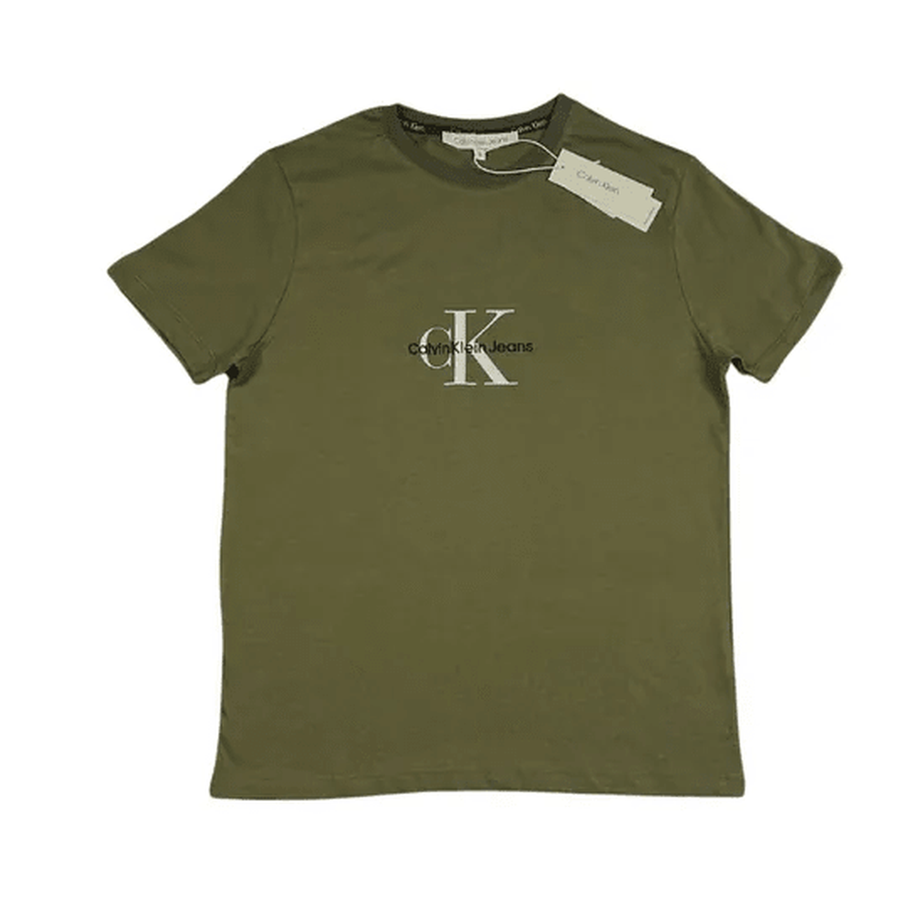 Calvin Klein CK Nakış Logo T-Shirt  Haki - count: 0