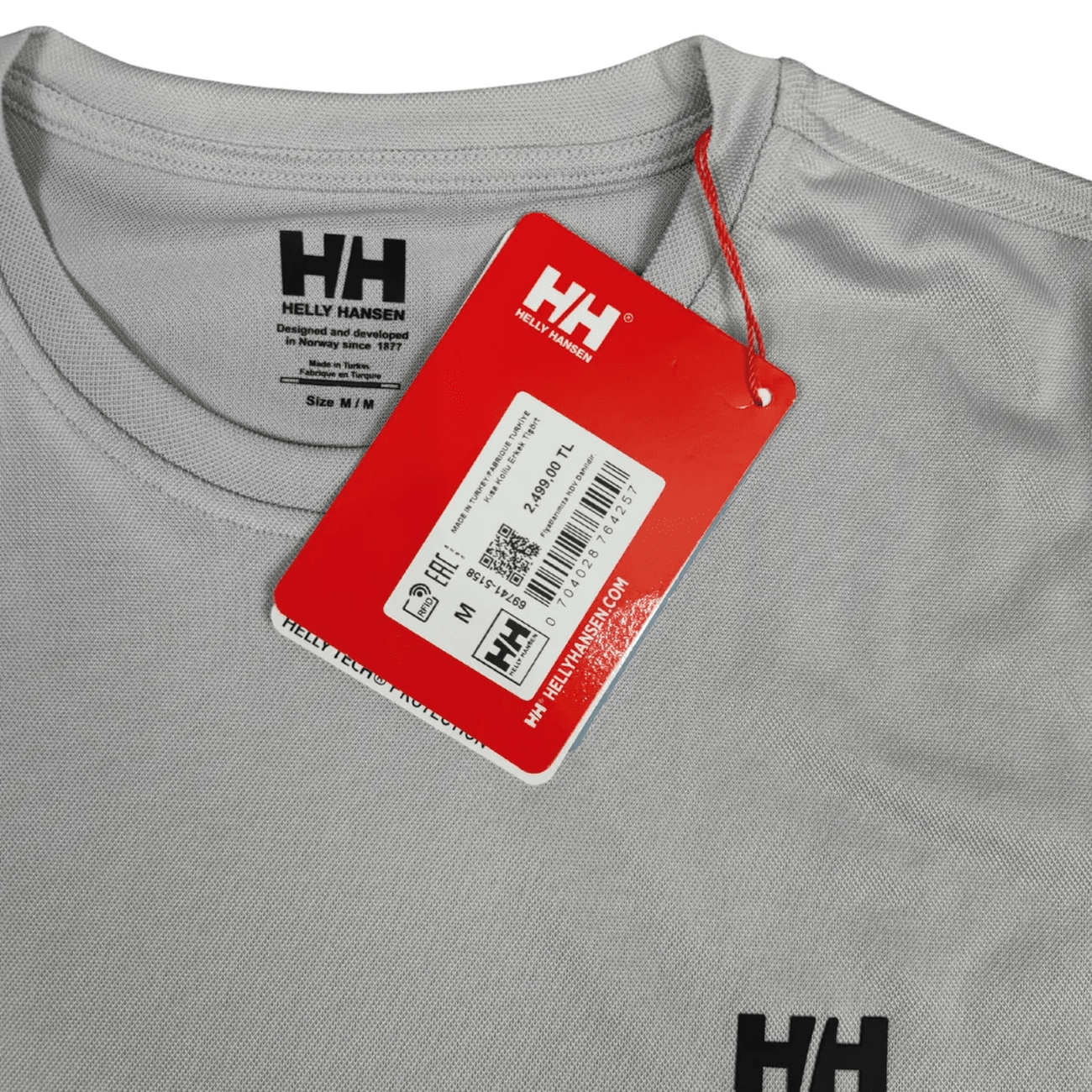 Helly Hansen HH Yeni Sezon Micro Klima Kumaş T-Shirt  Gri - count: 4