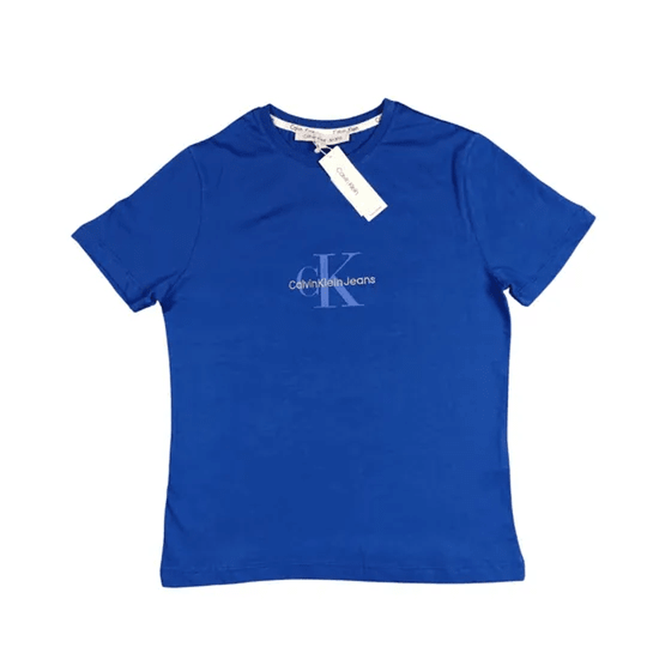 Calvin Klein CK Nakış Logo T-Shirt  Mavi - count: 0